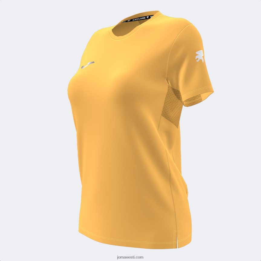 naised särk lühikeste varrukatega explorer DJNBH1777 oranž Joma
