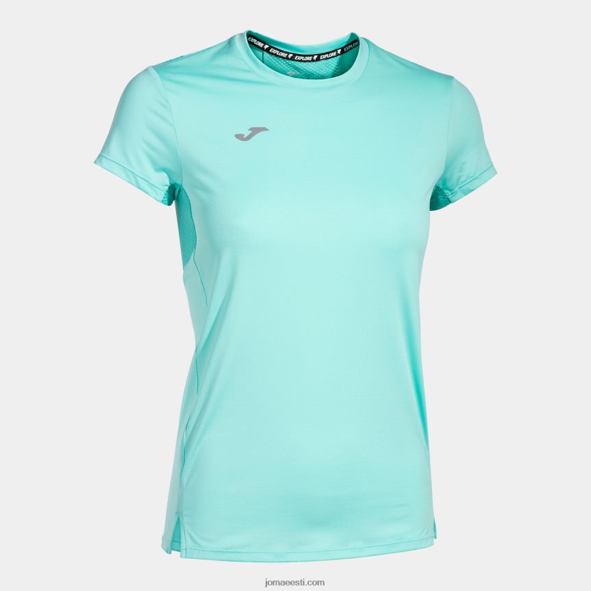 naised särk lühikeste varrukatega explorer DJNBH2180 türkiissinine Joma