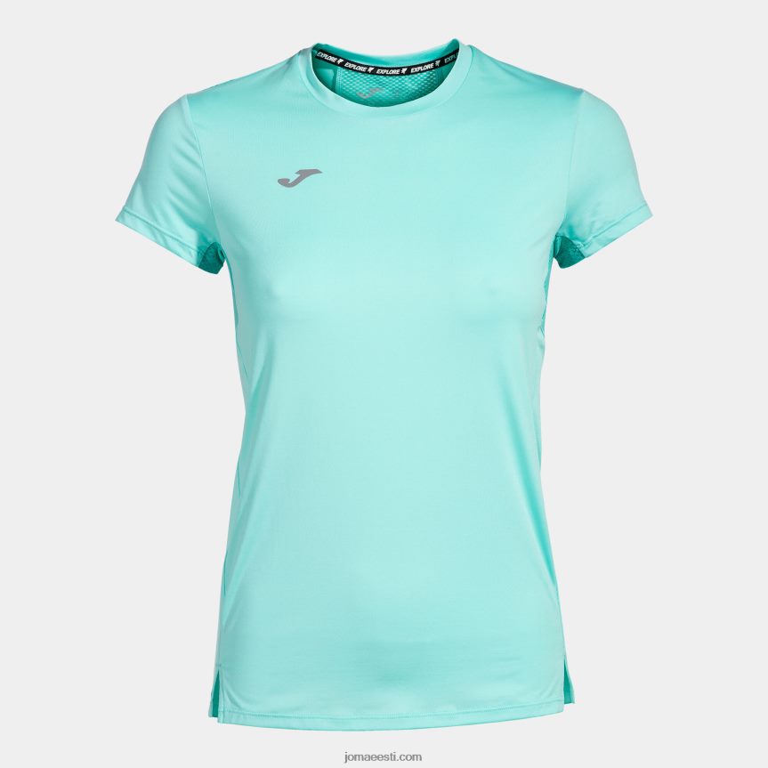 naised särk lühikeste varrukatega explorer DJNBH2180 türkiissinine Joma