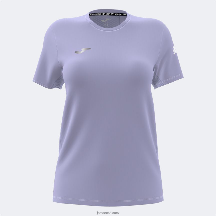 naised särk lühikeste varrukatega explorer DJNBH2420 lilla Joma