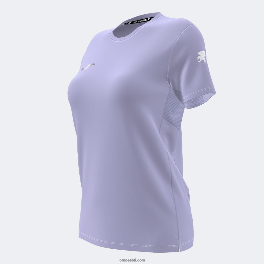 naised särk lühikeste varrukatega explorer DJNBH2420 lilla Joma