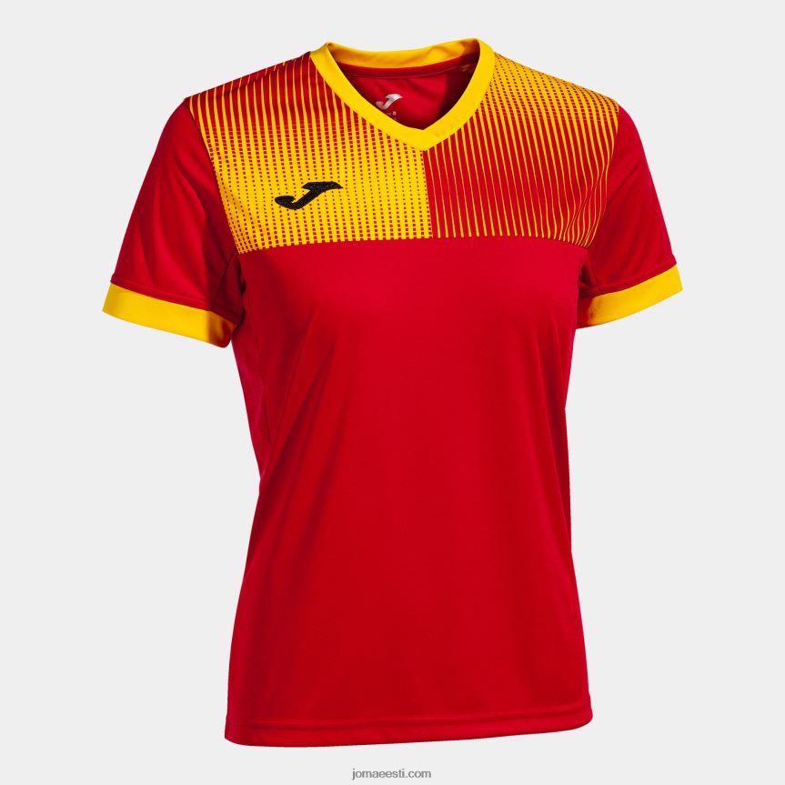 naised särk lühikeste varrukatega öko supernova DJNBH1602 punane kollane Joma