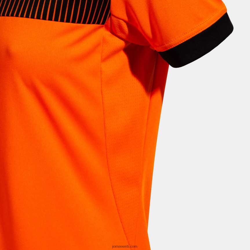 naised särk lühikeste varrukatega öko supernova DJNBH2171 oranž must Joma