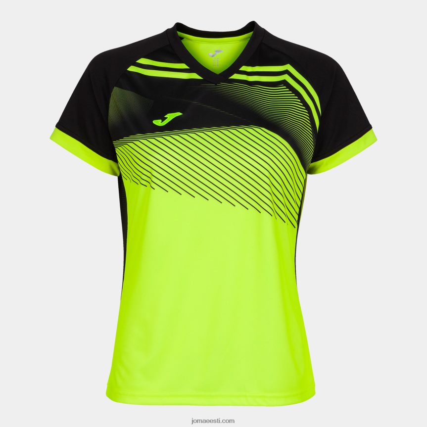 naised särk lühikeste varrukatega supernova ii DJNBH1627 fluorestseeruv kollane must Joma