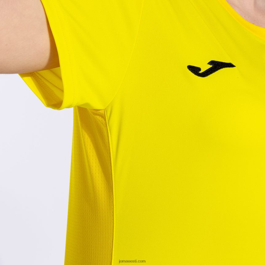 naised särk lühikeste varrukatega võitja ii DJNBH3997 kollane Joma