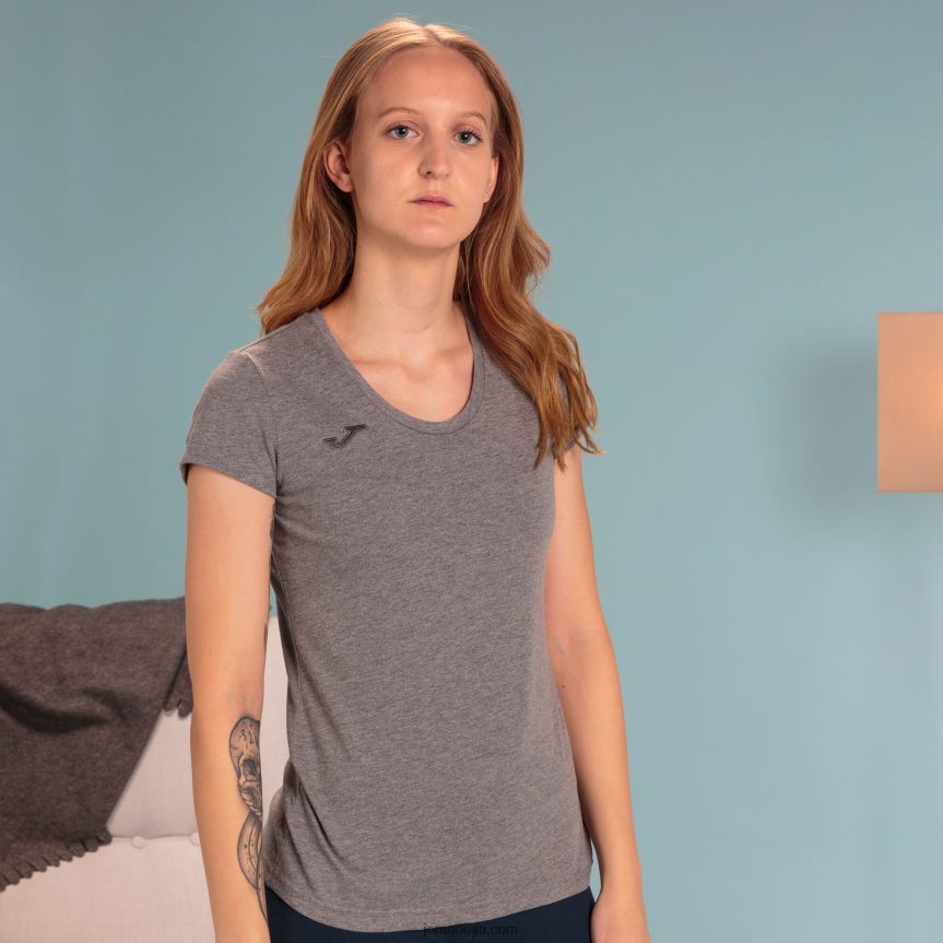 naised särk lühikeste varrukatega verona DJNBH1626 melanž hall Joma