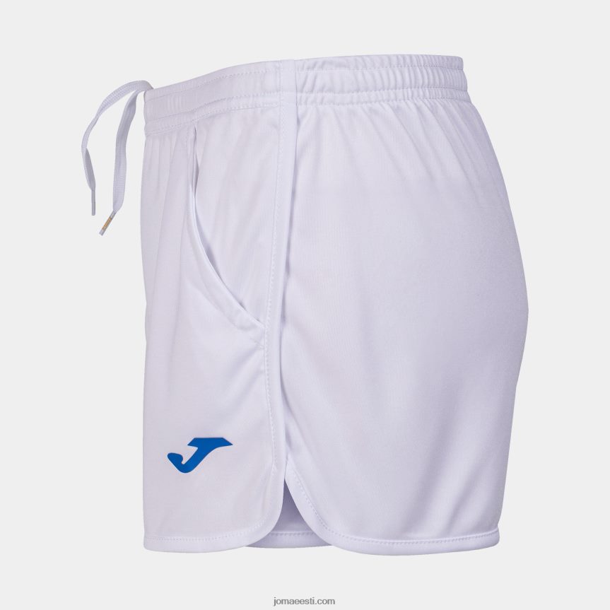 naised lühikesed püksid Itaalia tenniseliit DJNBH2166 valge Joma