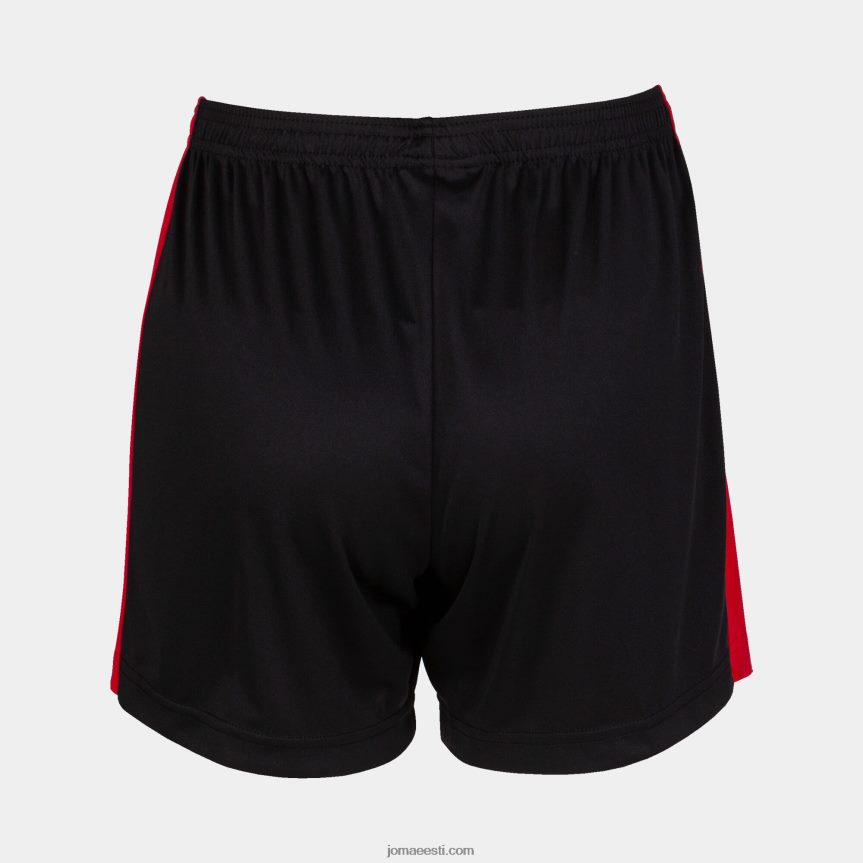 naised lühikesed püksid maxi DJNBH1569 must punane Joma
