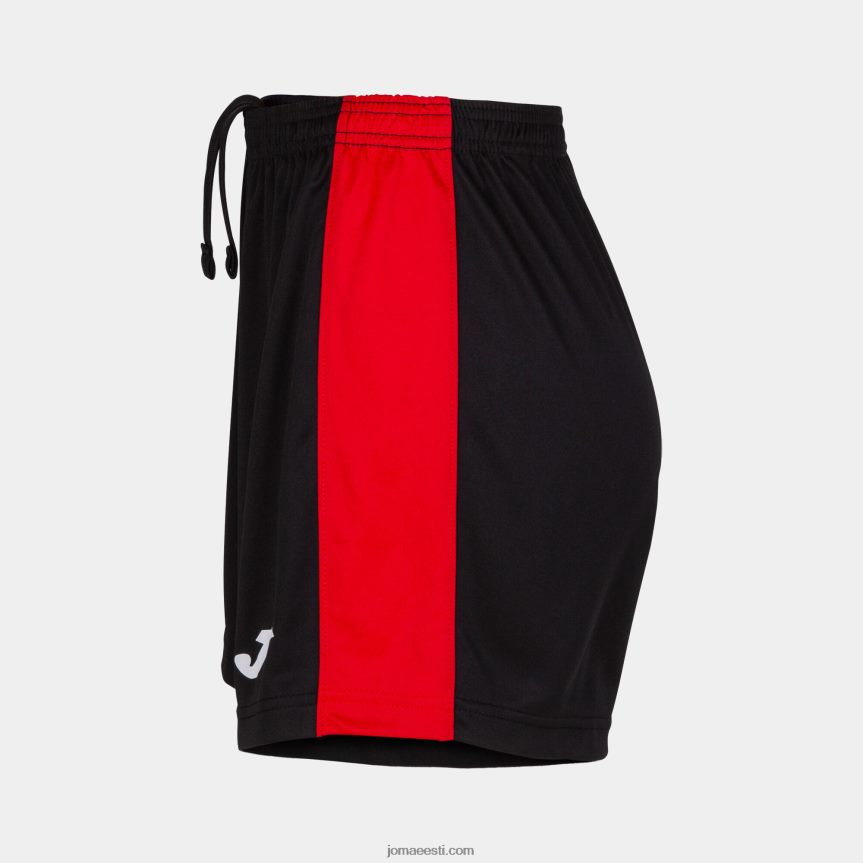 naised lühikesed püksid maxi DJNBH1569 must punane Joma