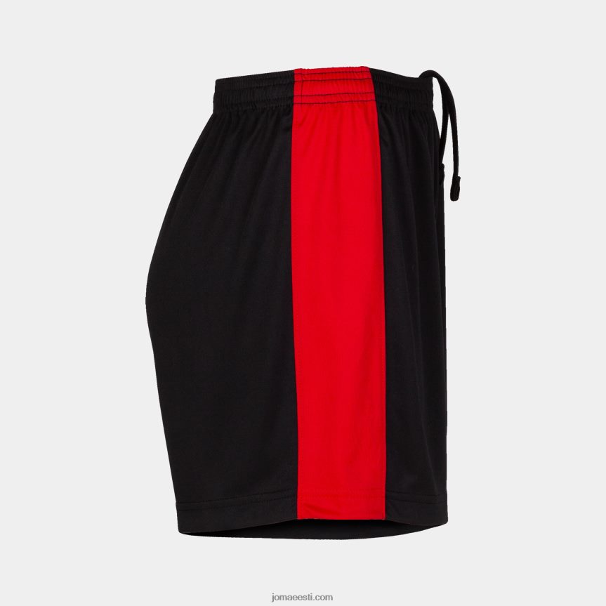 naised lühikesed püksid maxi DJNBH1569 must punane Joma