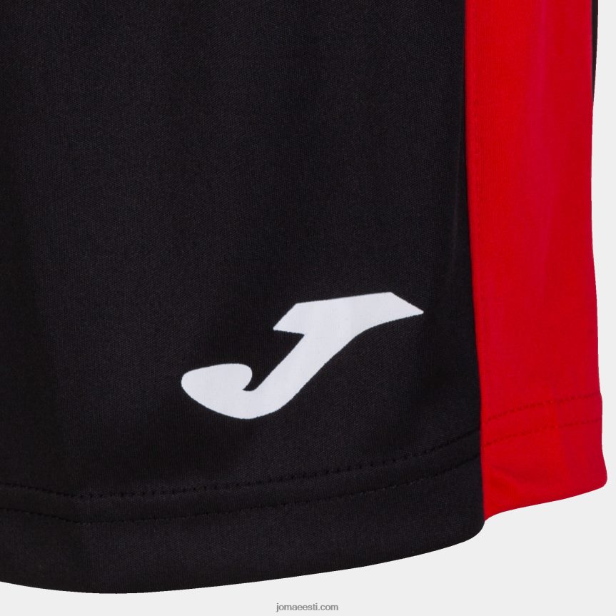 naised lühikesed püksid maxi DJNBH1569 must punane Joma