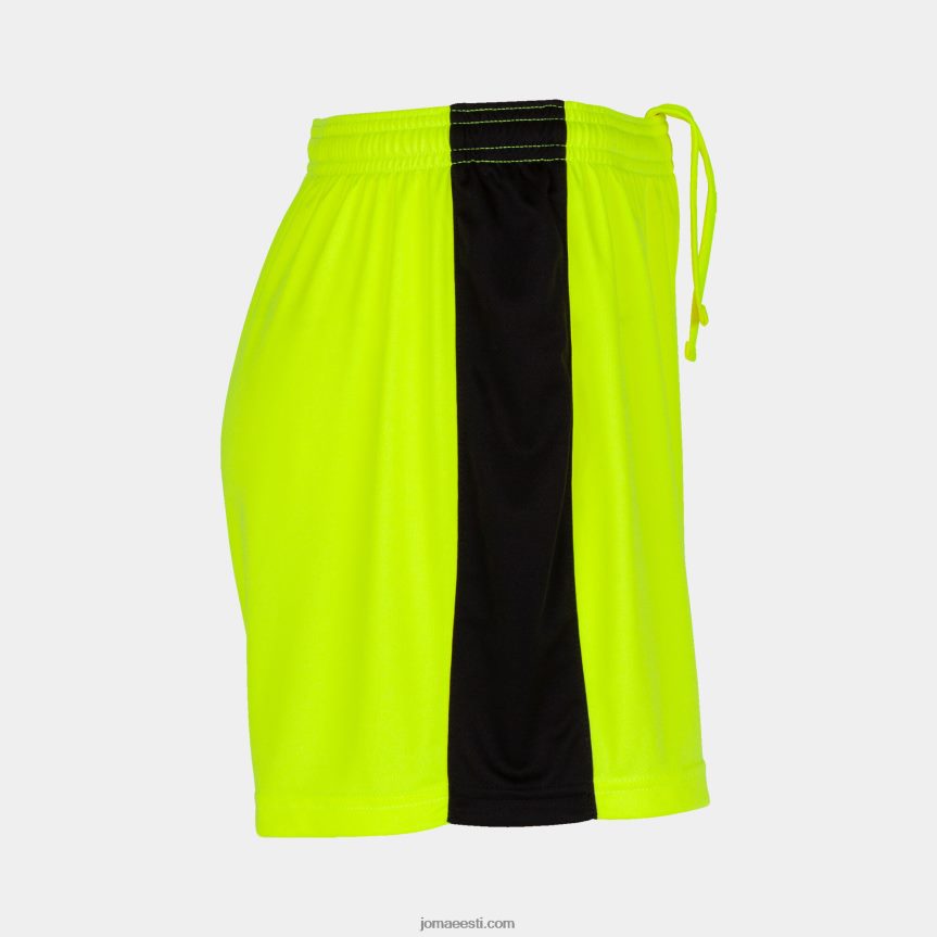 naised lühikesed püksid maxi DJNBH2364 fluorestseeruv kollane must Joma