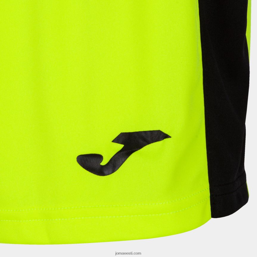 naised lühikesed püksid maxi DJNBH2364 fluorestseeruv kollane must Joma