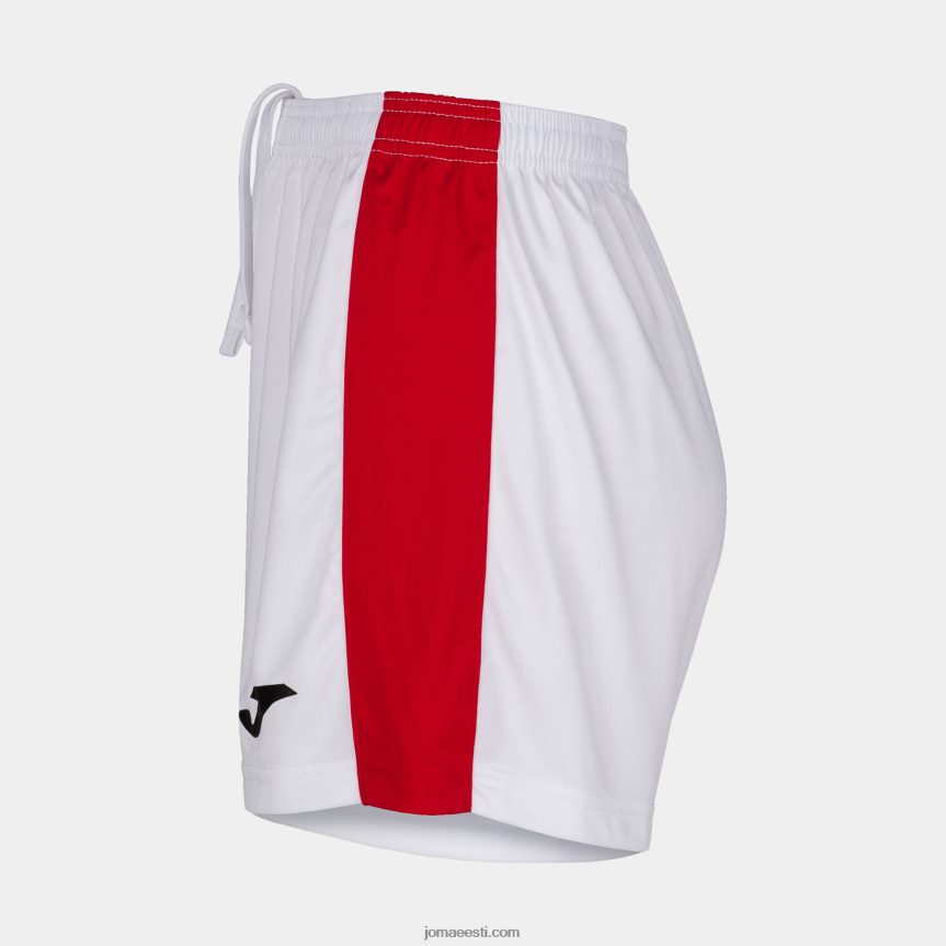 naised lühikesed püksid maxi DJNBH2649 valge punane Joma