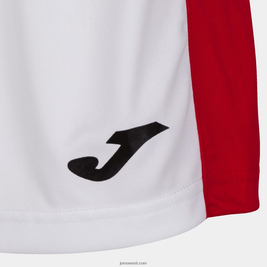 naised lühikesed püksid maxi DJNBH2649 valge punane Joma