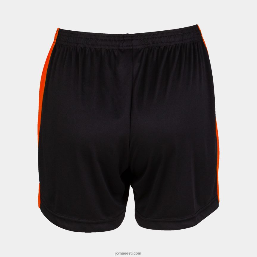naised lühikesed püksid maxi DJNBH3817 must oranž Joma