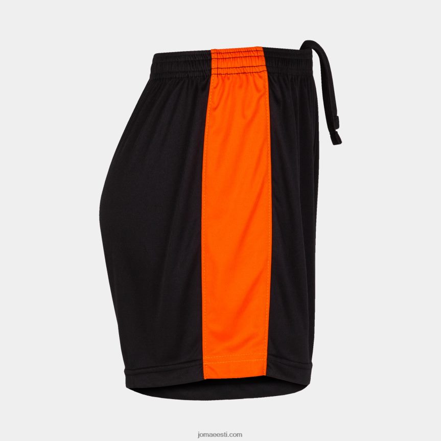 naised lühikesed püksid maxi DJNBH3817 must oranž Joma