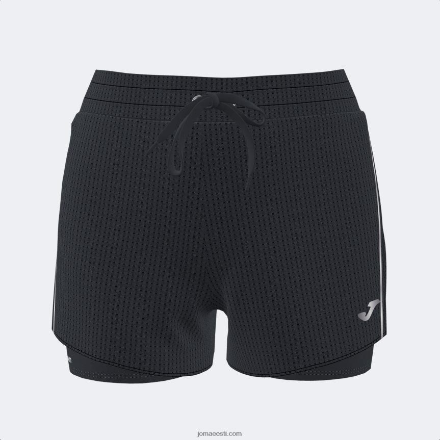 naised lühikesed püksid r-öö DJNBH2148 must Joma