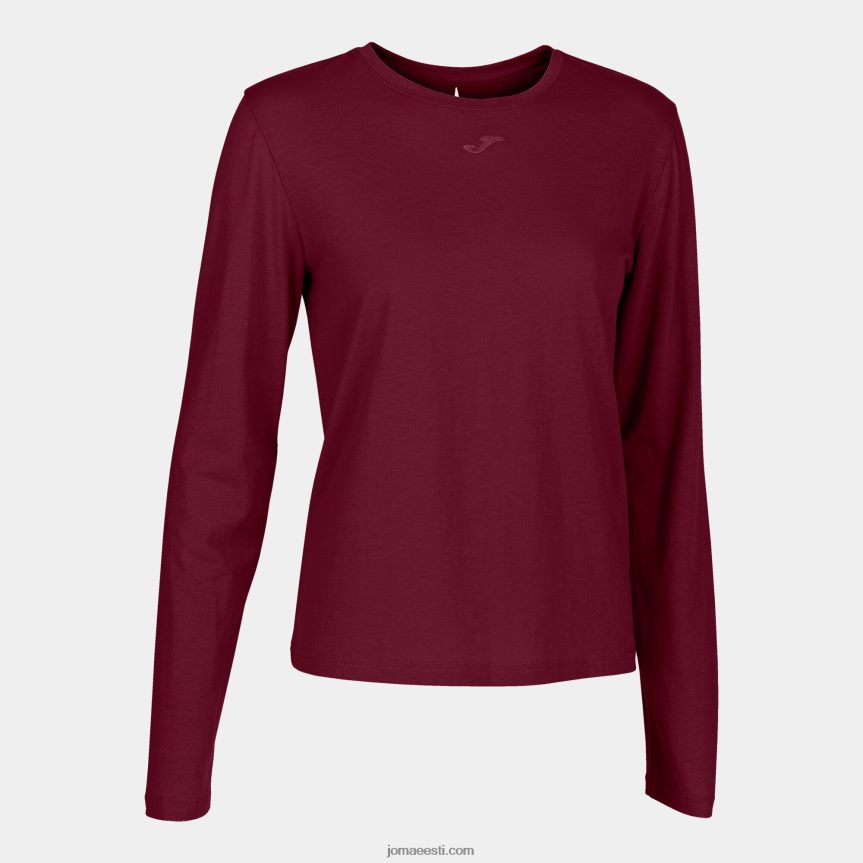 naised pikkade varrukatega orgaaniline särk DJNBH1952 Burgundia Joma