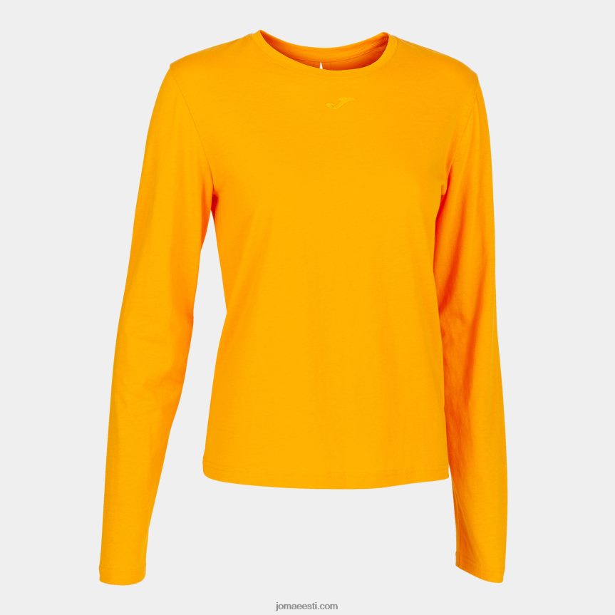 naised pikkade varrukatega orgaaniline särk DJNBH1961 oranž Joma