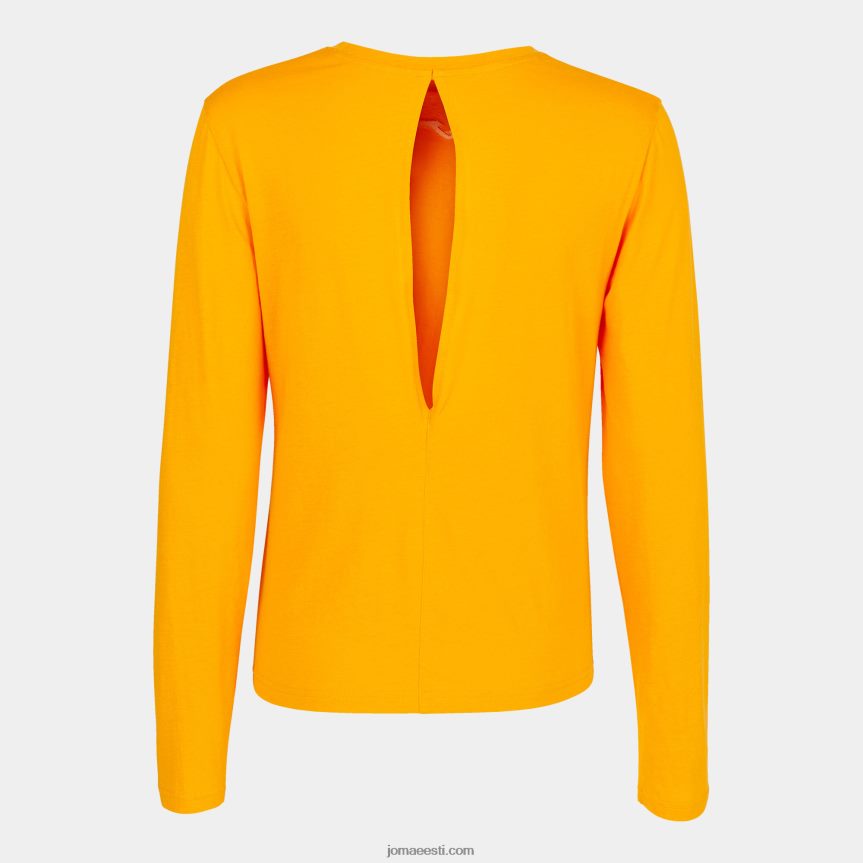 naised pikkade varrukatega orgaaniline särk DJNBH1961 oranž Joma