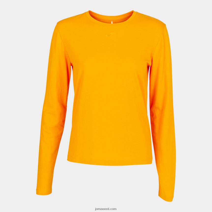 naised pikkade varrukatega orgaaniline särk DJNBH1961 oranž Joma