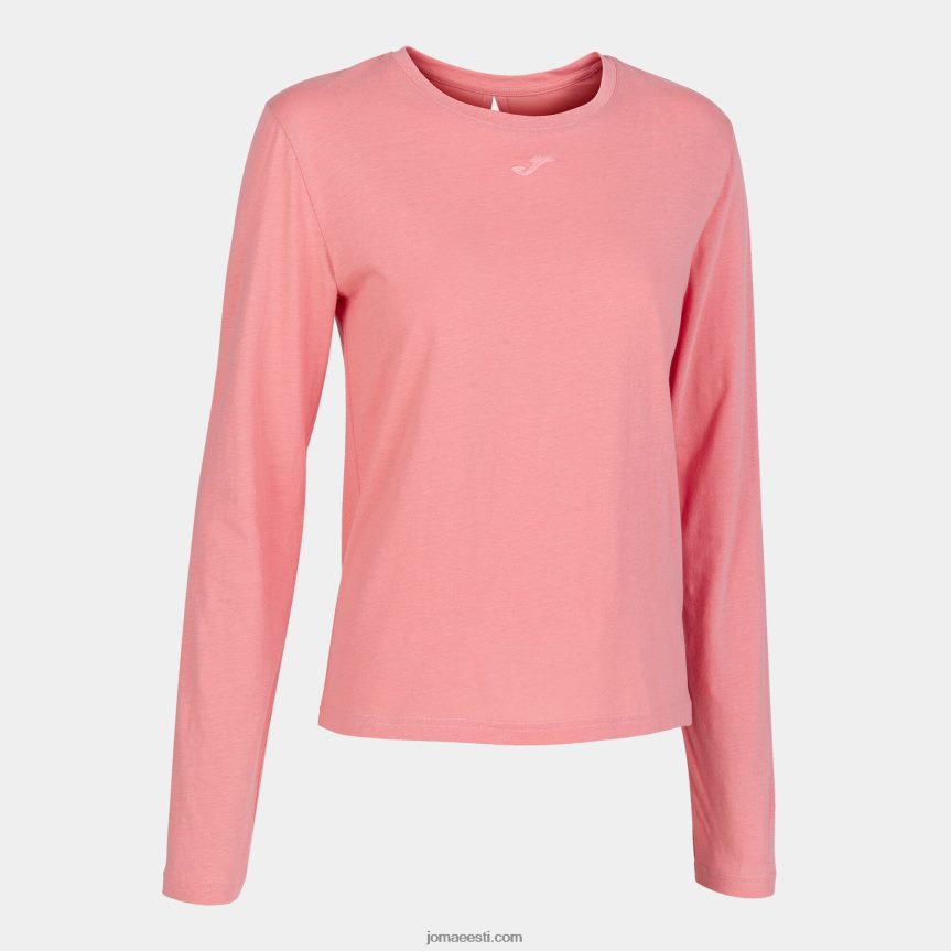 naised pikkade varrukatega orgaaniline särk DJNBH1962 roosa Joma