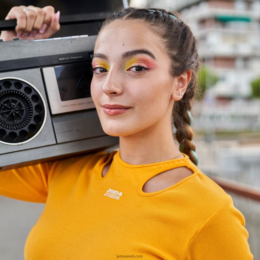 naised pikkade varrukatega särk daphne DJNBH2048 oranž Joma