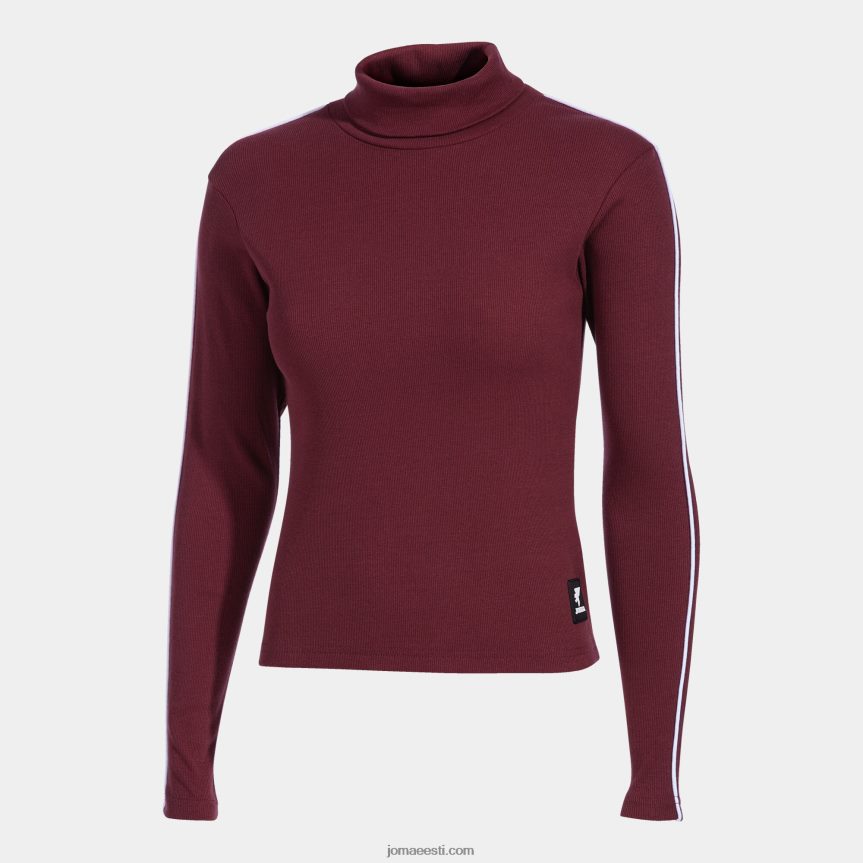 naised pikkade varrukatega särk daphne DJNBH2505 Burgundia Joma