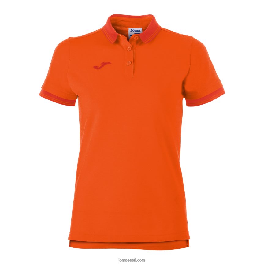 naised polosärk lühikeste varrukatega bali ii DJNBH2208 oranž Joma