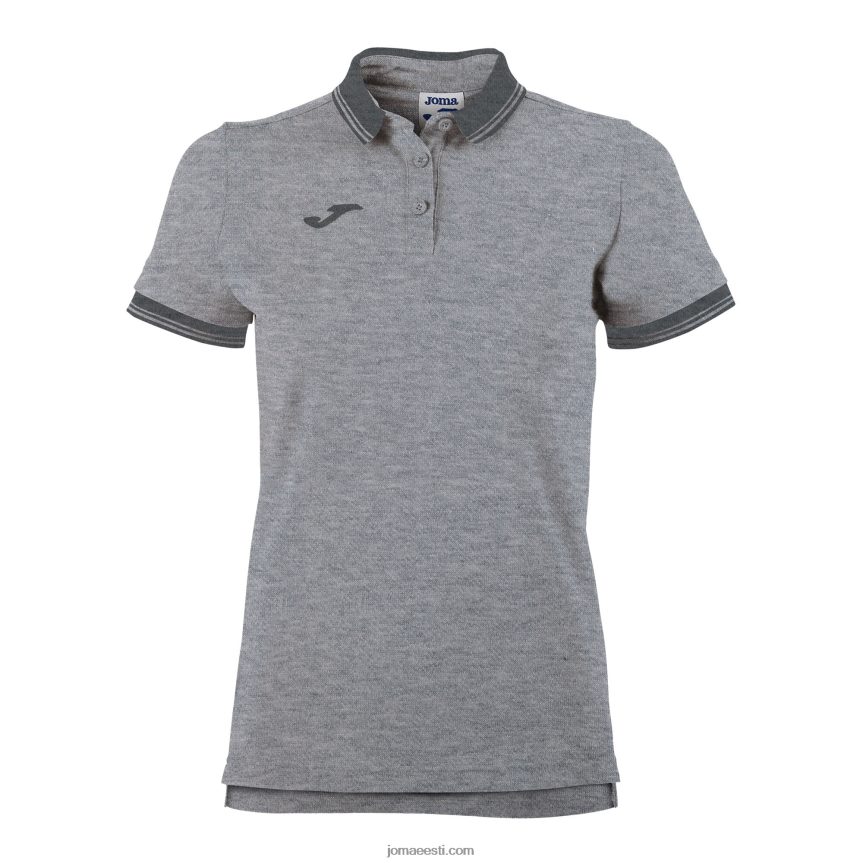 naised polosärk lühikeste varrukatega bali ii DJNBH2343 hall Joma