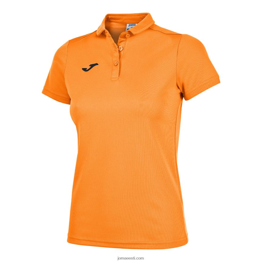 naised polosärk lühikeste varrukatega hobi DJNBH2323 fluorestseeruv oranž Joma