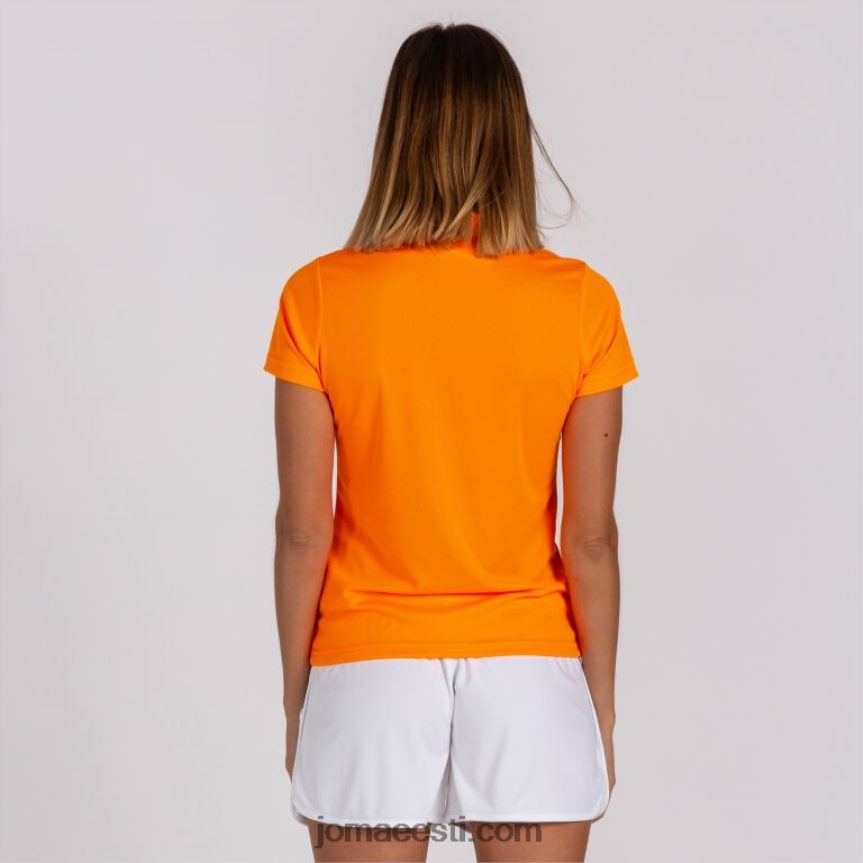 naised polosärk lühikeste varrukatega hobi DJNBH2323 fluorestseeruv oranž Joma