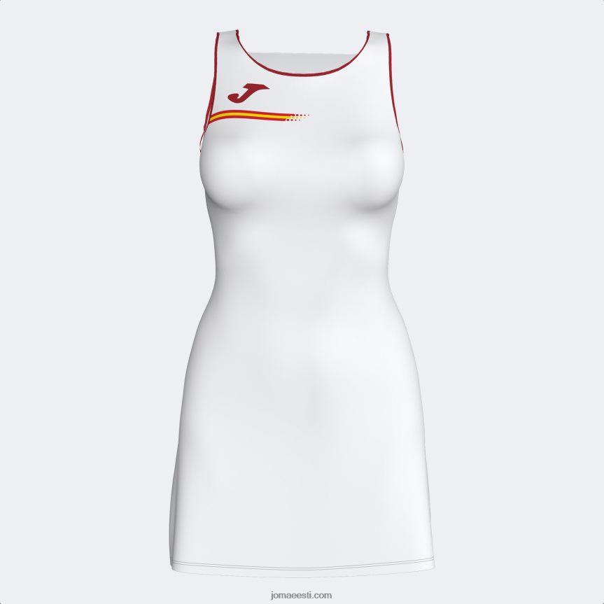 naised kleit kuninglik Hispaania tenniseliit DJNBH1651 valge punane Joma
