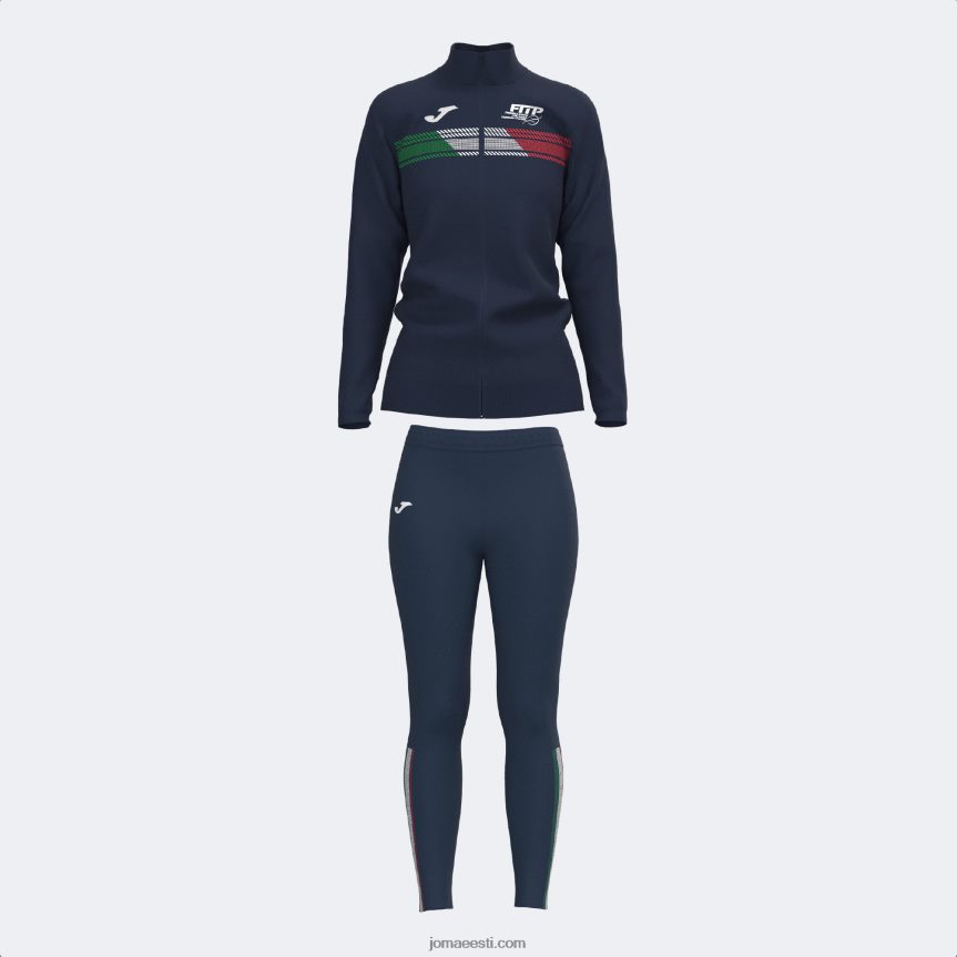 naised Spordidressi Itaalia tennise- ja padeliliit DJNBH1903 mereväe sinine Joma