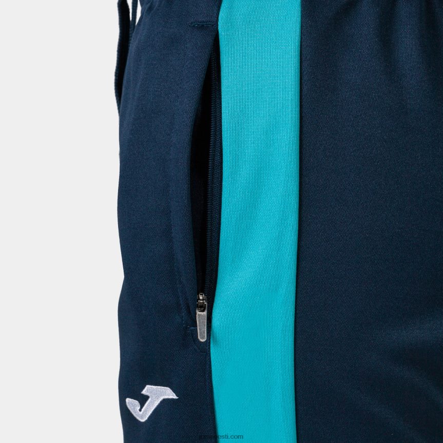 naised spordidressi ökomeistrivõistlused DJNBH2220 tumesinine fluorestseeruv türkiissinine Joma