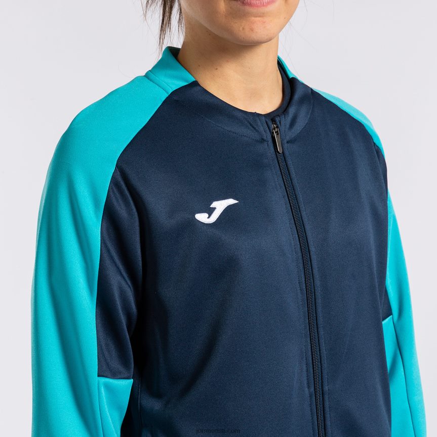 naised spordidressi ökomeistrivõistlused DJNBH2220 tumesinine fluorestseeruv türkiissinine Joma
