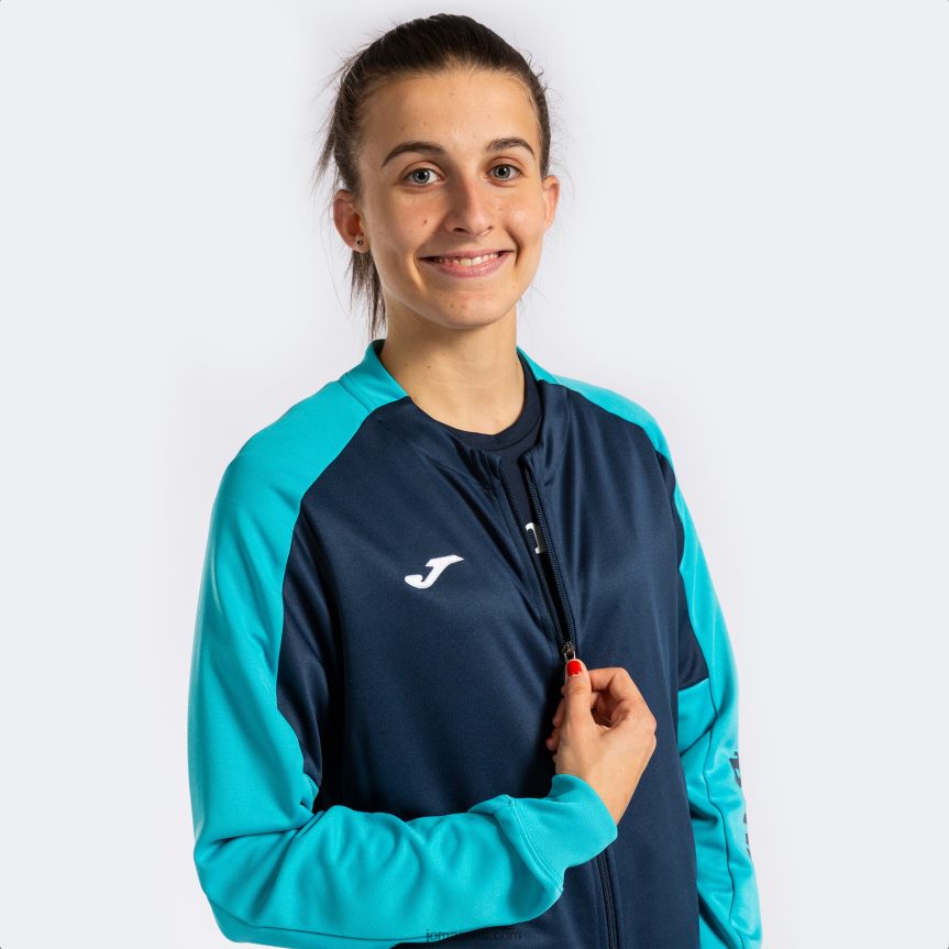 naised spordidressi ökomeistrivõistlused DJNBH2220 tumesinine fluorestseeruv türkiissinine Joma
