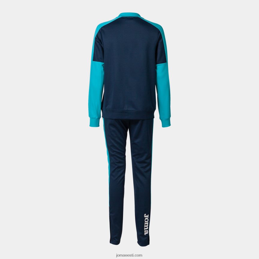 naised spordidressi ökomeistrivõistlused DJNBH2220 tumesinine fluorestseeruv türkiissinine Joma
