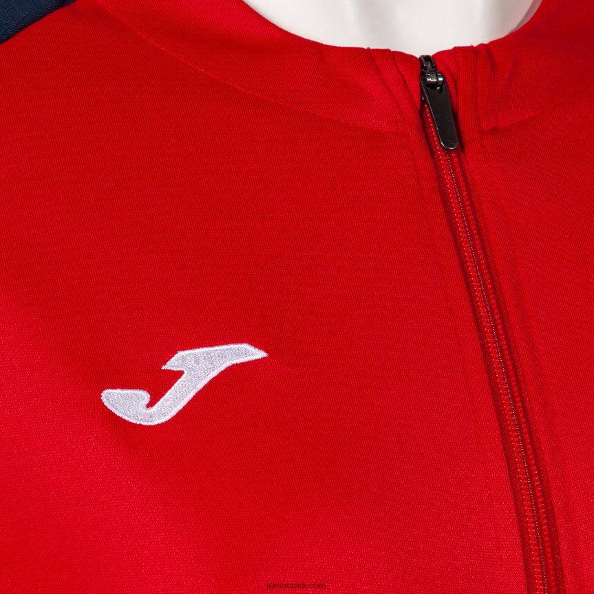 naised spordidressi ökomeistrivõistlused DJNBH2222 punane tumesinine Joma
