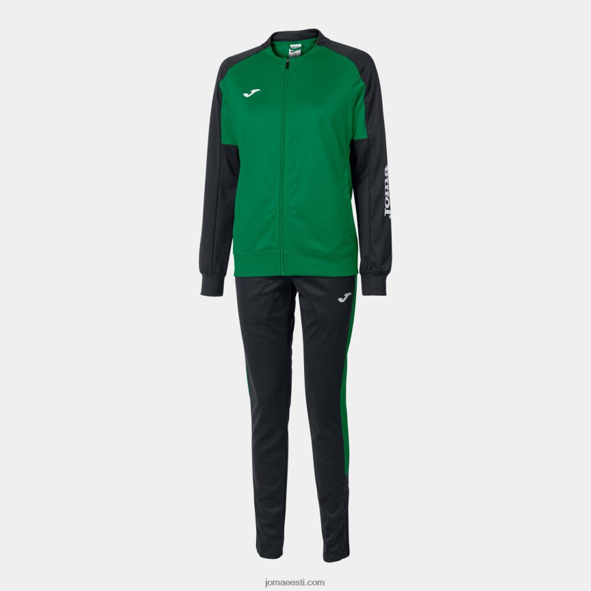 naised spordidressi ökomeistrivõistlused DJNBH2365 roheline must Joma