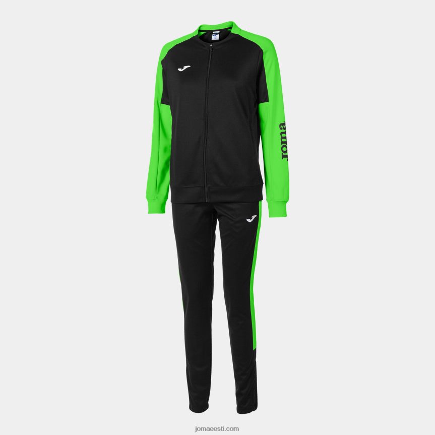 naised spordidressi ökomeistrivõistlused DJNBH2567 must fluorestseeruv roheline Joma