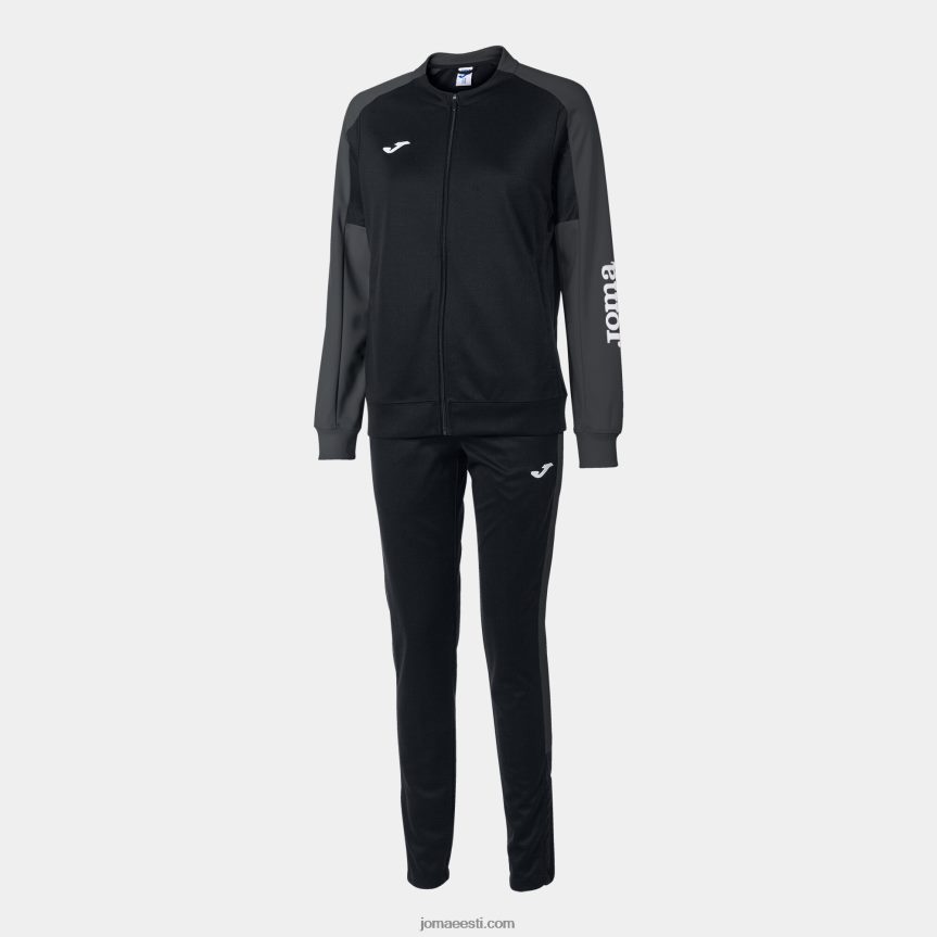 naised spordidressi ökomeistrivõistlused DJNBH3604 must tumehall Joma