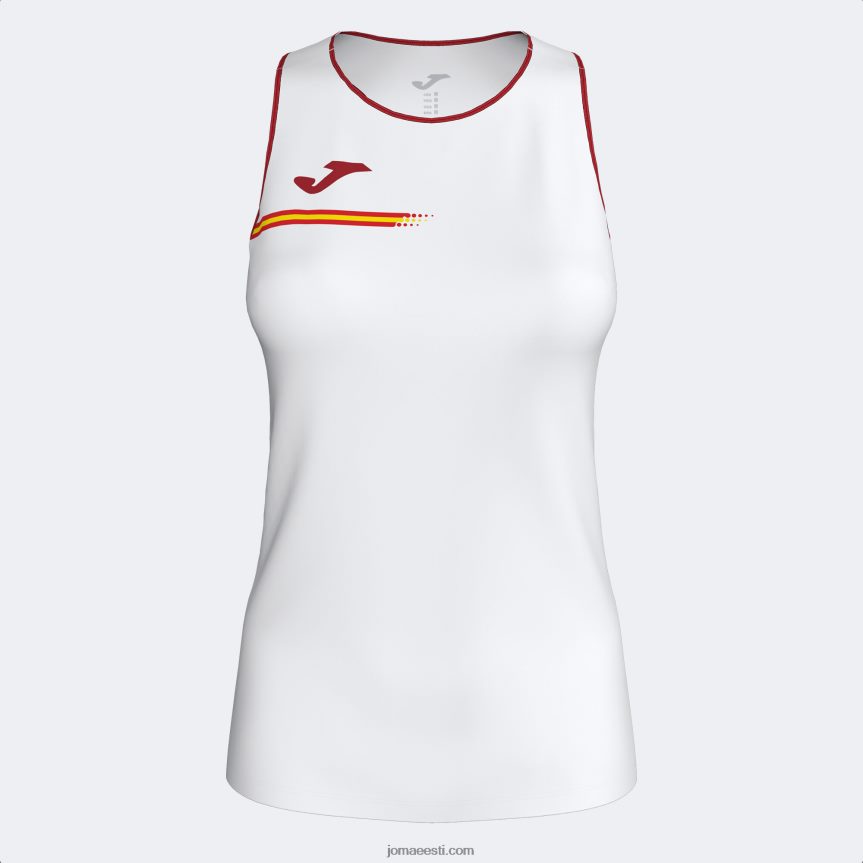 naised Hispaania kuninglik tenniseliit DJNBH1990 valge punane Joma