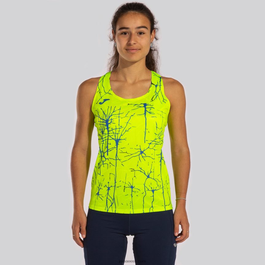 naised tank top eliit ix DJNBH1985 fluorestseeruv kollane Joma