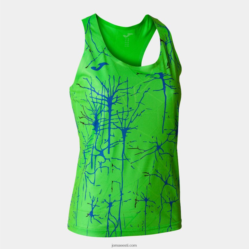 naised tank top eliit ix DJNBH2305 fluorestseeruv roheline Joma