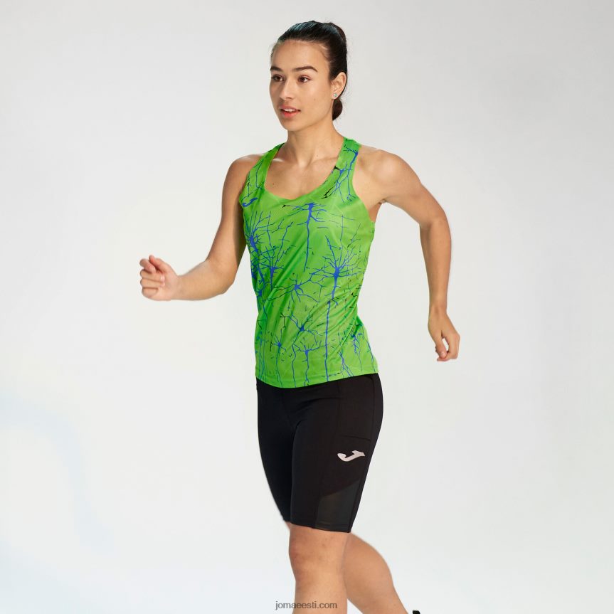 naised tank top eliit ix DJNBH2305 fluorestseeruv roheline Joma