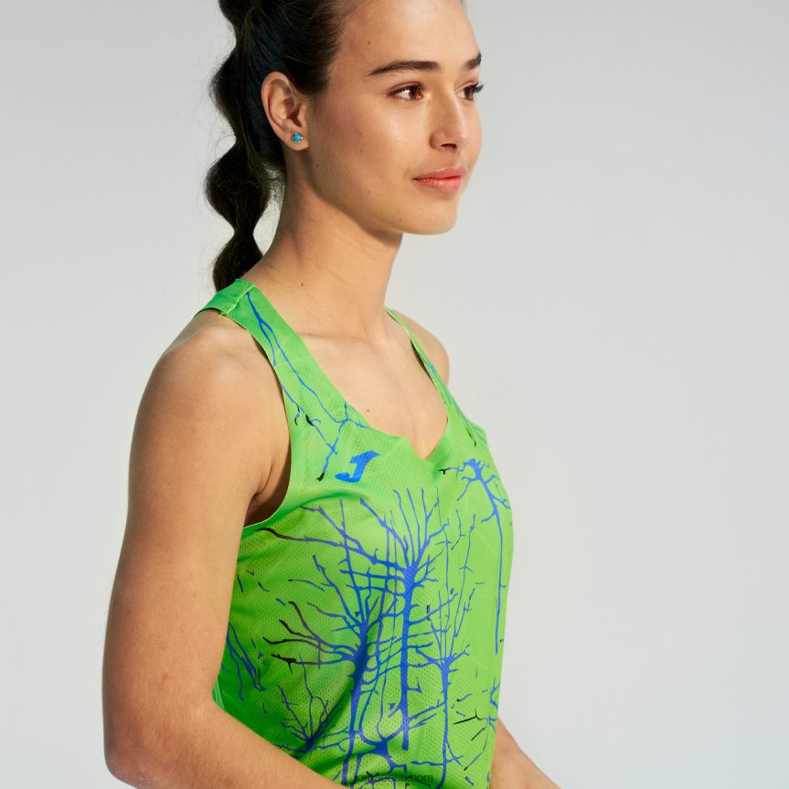 naised tank top eliit ix DJNBH2305 fluorestseeruv roheline Joma