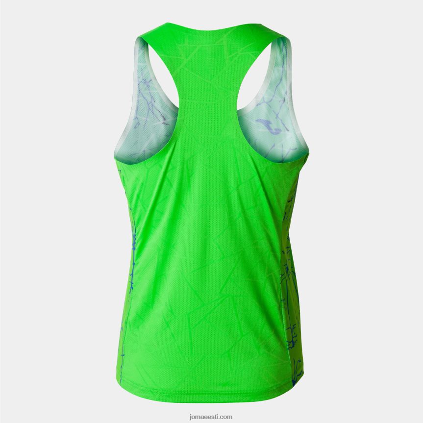naised tank top eliit ix DJNBH2305 fluorestseeruv roheline Joma