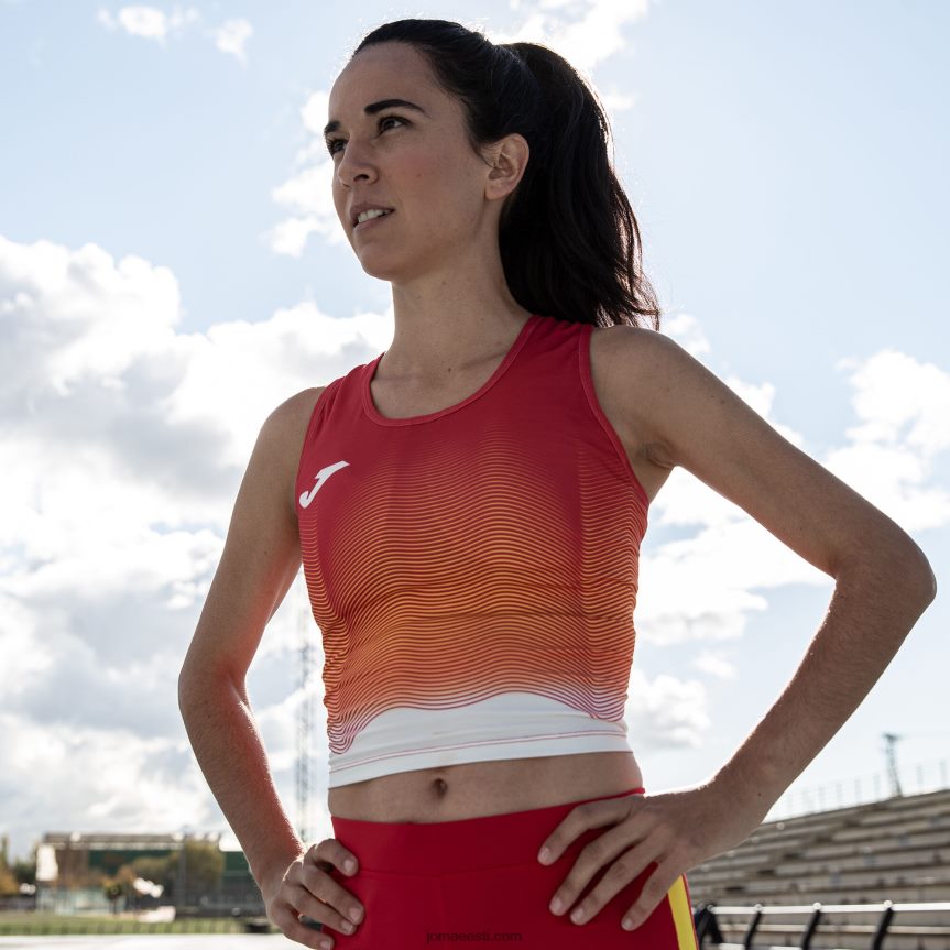 naised tank-top eliit vii DJNBH2315 punane valge kollane Joma